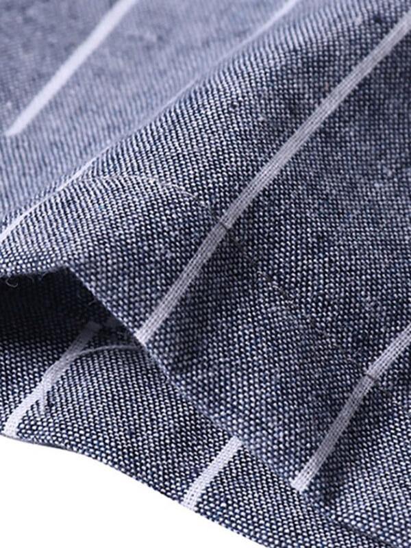 Chalier Pockets Loose Striped Sleeveless Jumpsuits - CHALIER