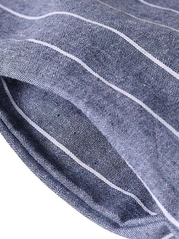 Chalier Pockets Loose Striped Sleeveless Jumpsuits - CHALIER