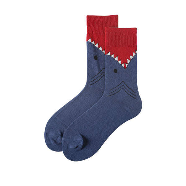 Chalier Mens Casual Cartoon Crocodile Cotton Socks