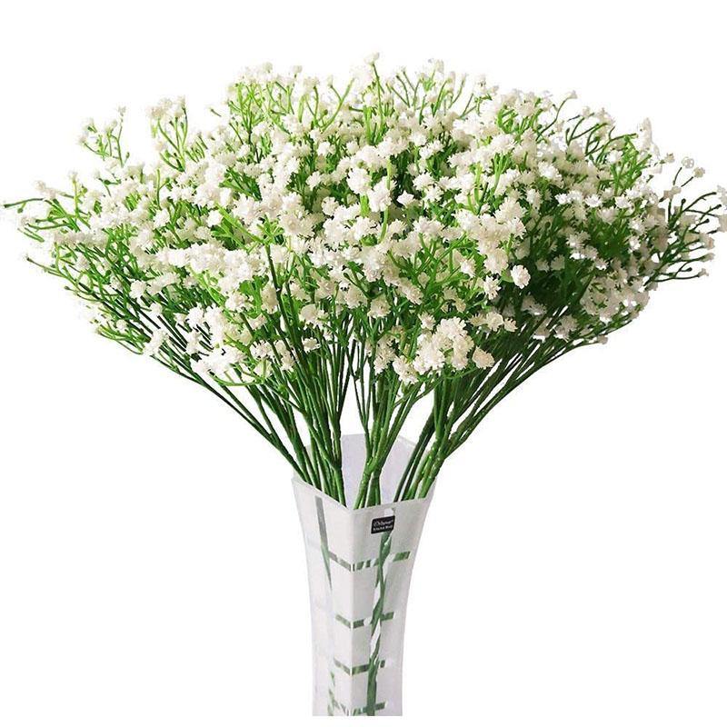 Artificial Silk Gypsophila Fake Flowers Real Touch Bouquets Plants for Wedding Party Home  Decoration  Gift - CHALIER