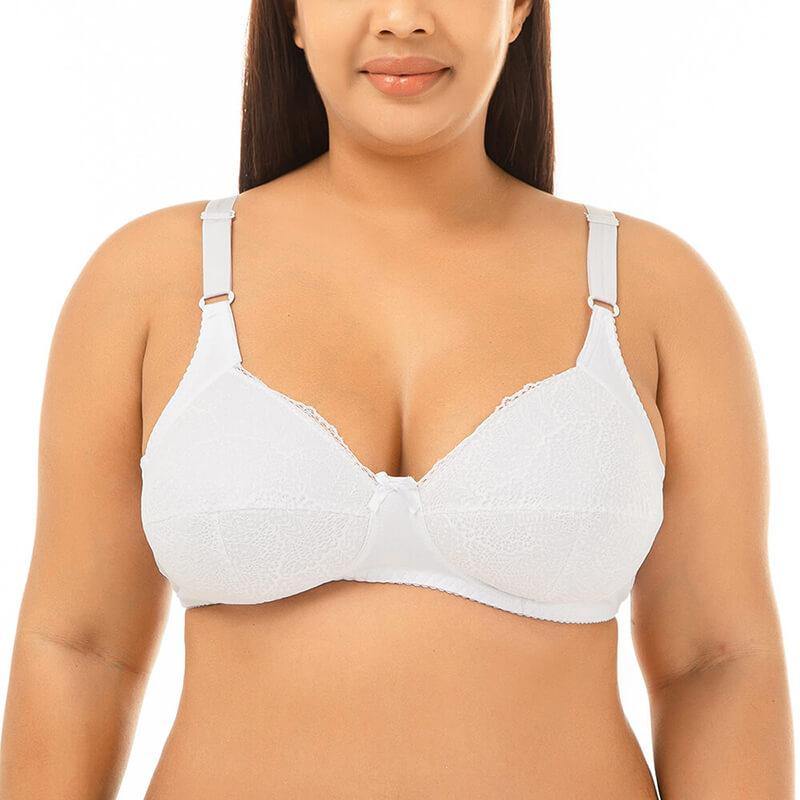Women's Plus Size Sexy Push Up Comfort Push Up Padded Wire Free Bra - CHALIER