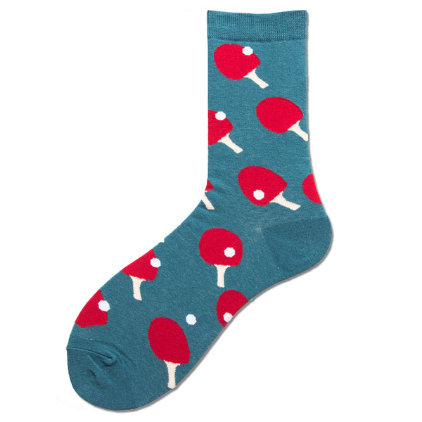 Chalier Mens Casual Cotton British Style Racket Socks