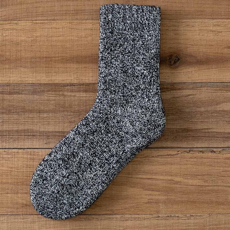 Mens Winter Cozy Wool Crew Socks Super Warm Athletic Outdoor Thick Socks Set 6 Pairs - CHALIER
