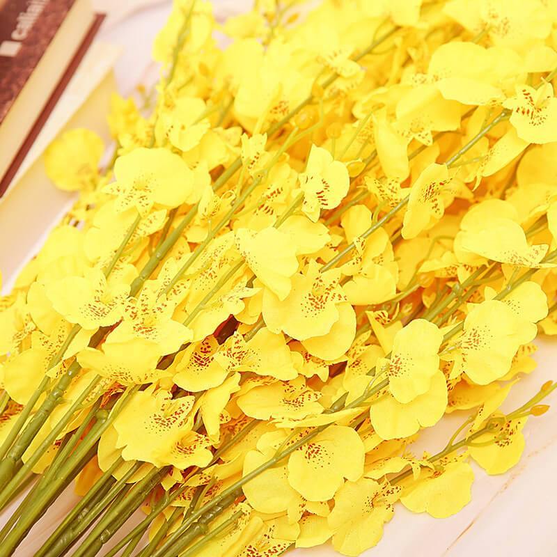 Artificial Phalaenopsis Bouquet Artificial Flower For Home Office Decoration Set 10 Branches - CHALIER