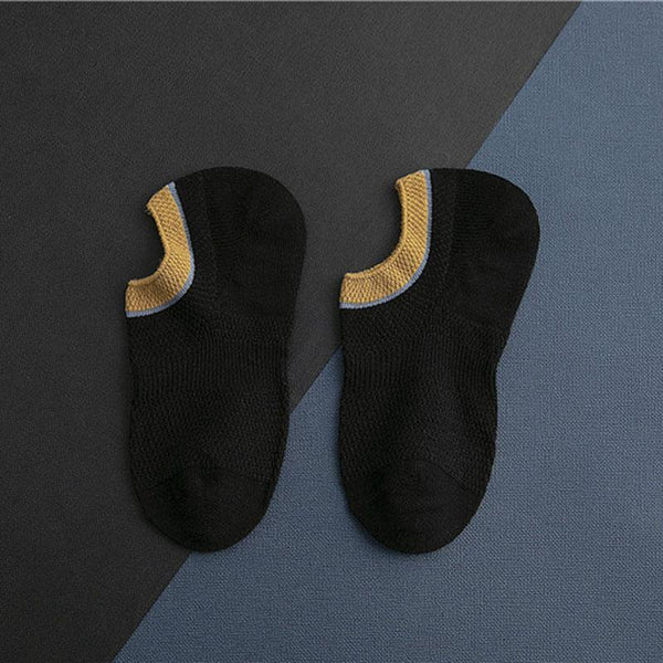 Chalier Men Casual Socks Assorted Colors Black 1 Pair Breathable Socks - CHALIER