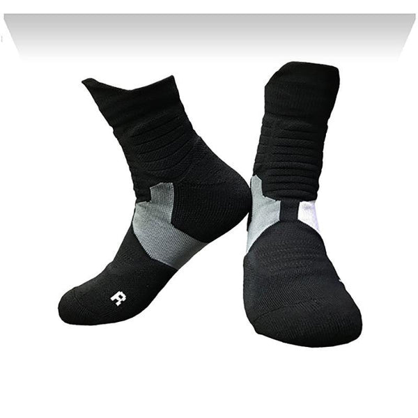 Basketball Socks For Men and Women Medium Height Professional Sports Non-slip Deodorant Thick Socks - CHALIER