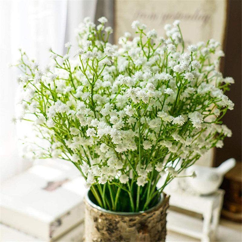 Artificial Silk Gypsophila Fake Flowers Real Touch Bouquets Plants for Wedding Party Home  Decoration  Gift - CHALIER