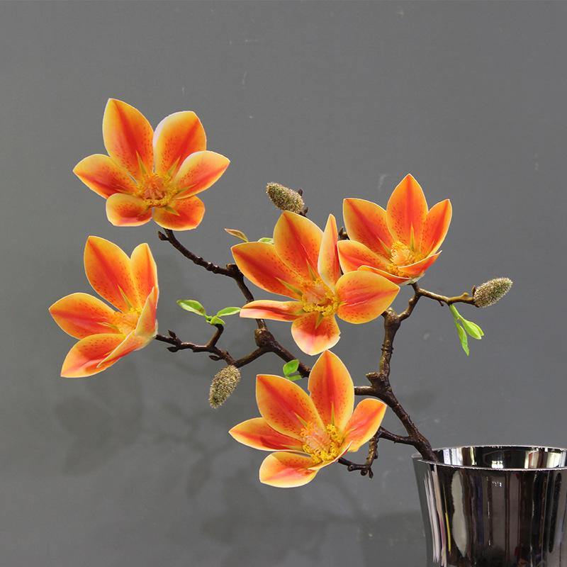 Artificial Flower Artificial Magnolia For Home Office Wedding Decoration - CHALIER