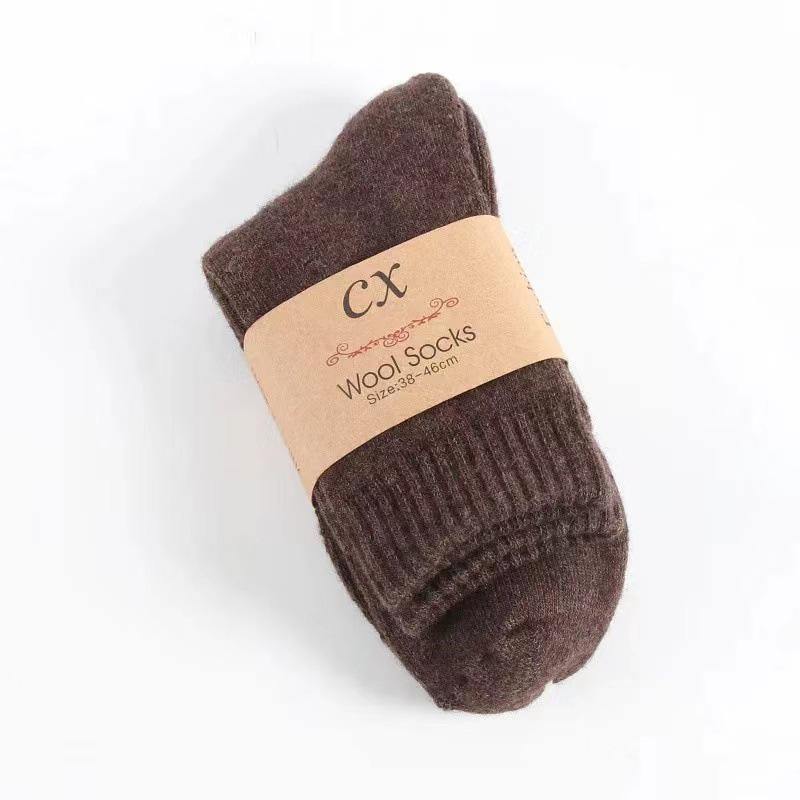 Mens Winter Crew Wool Warm Thickened Socks 6 Pairs - CHALIER