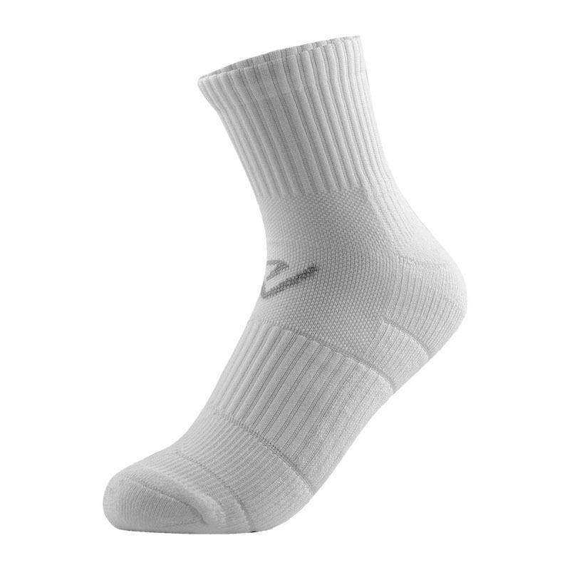 Mens Athletic Thickened Socks Unisex Sports Running Hiking Breathable Socks Set 5 Pairs - CHALIER