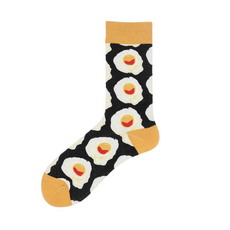 Mens Funny Socks Food Avocado Novel Cute Cotton Crew Socks 5 pairs - CHALIER