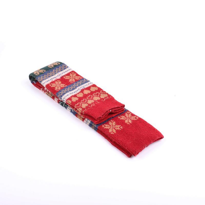 Womens Winter Wool Vintage Socks Thigh High Socks Legs Warmer - CHALIER