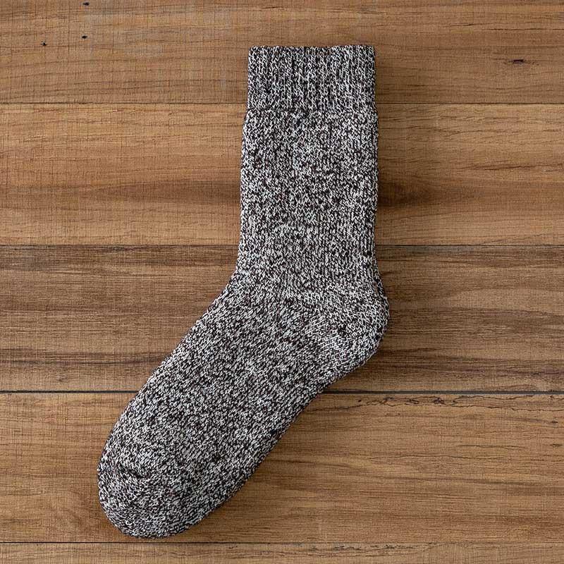 Mens Winter Cozy Wool Crew Socks Super Warm Athletic Outdoor Thick Socks Set 6 Pairs - CHALIER