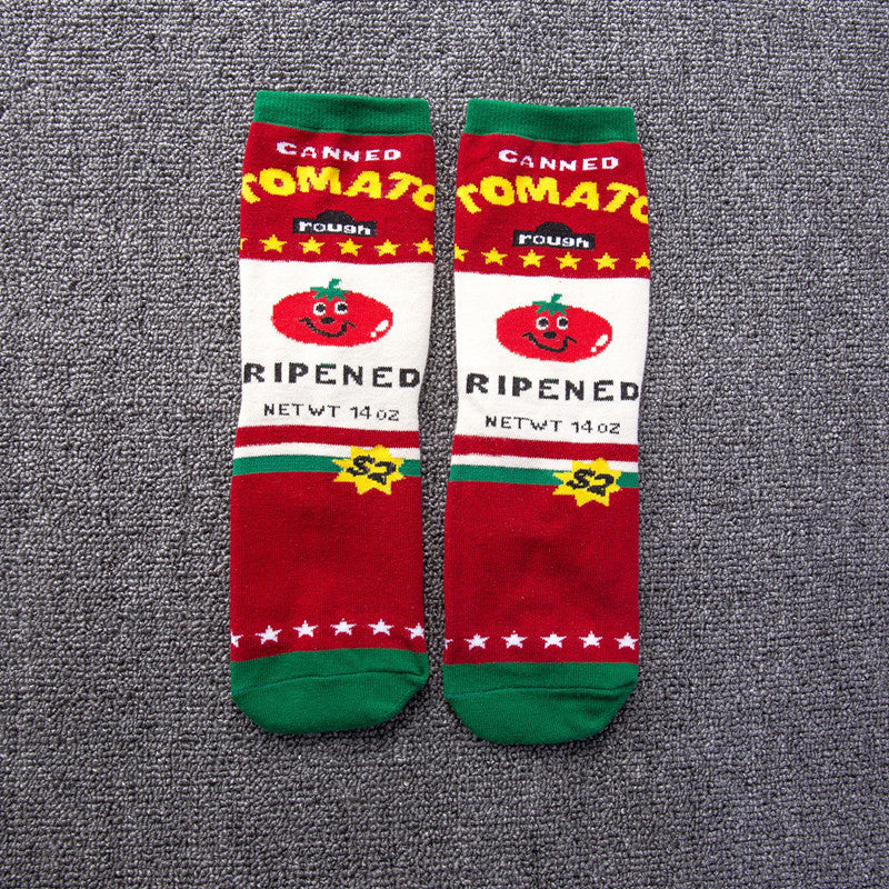 Chalier Women Cotton Cartoon Ankle-high Socks