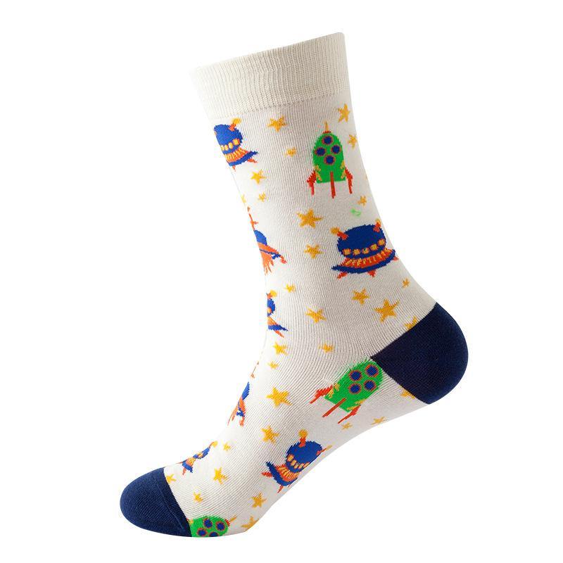 Funny Socks for Men & Women Crazy Colorful Cool Novelty Cute Dress Socks - CHALIER
