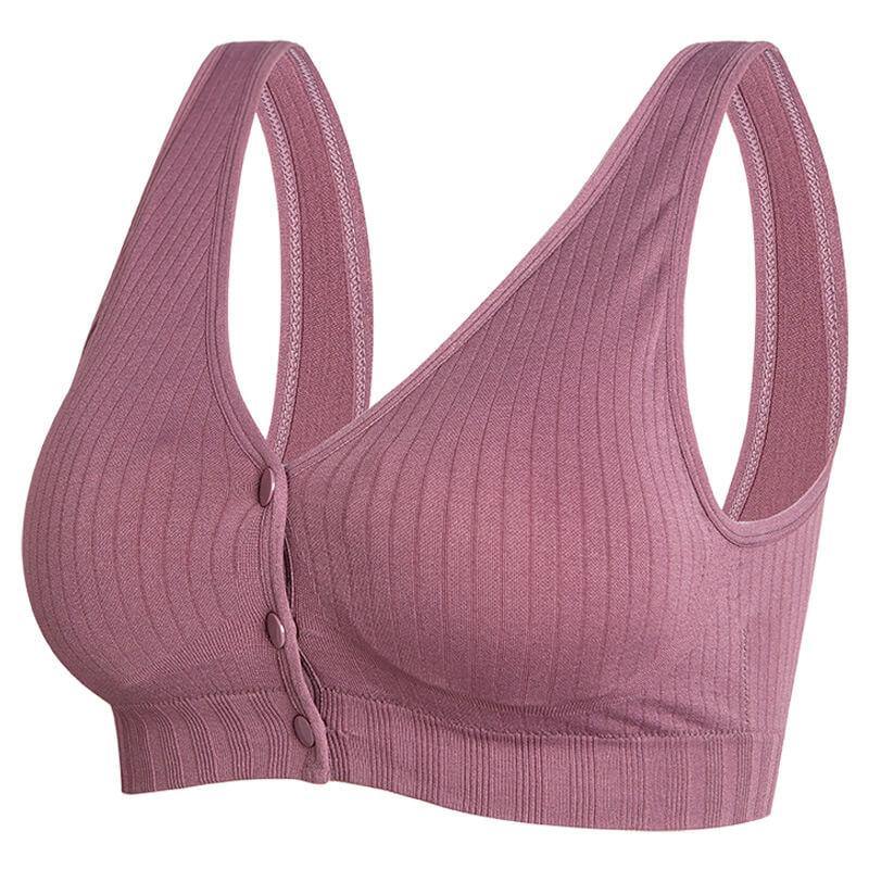 Women Nursing Bra Seamless Sleep Breastfeeding Maternity Front Close Bra - CHALIER