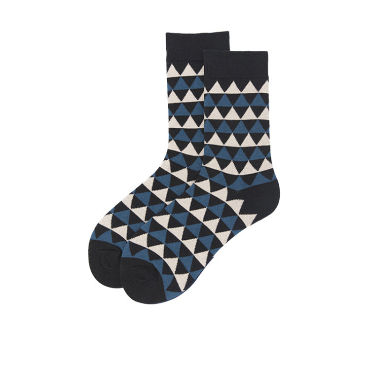 Chalier Mens Casual Cartoon Triangle Cotton Socks