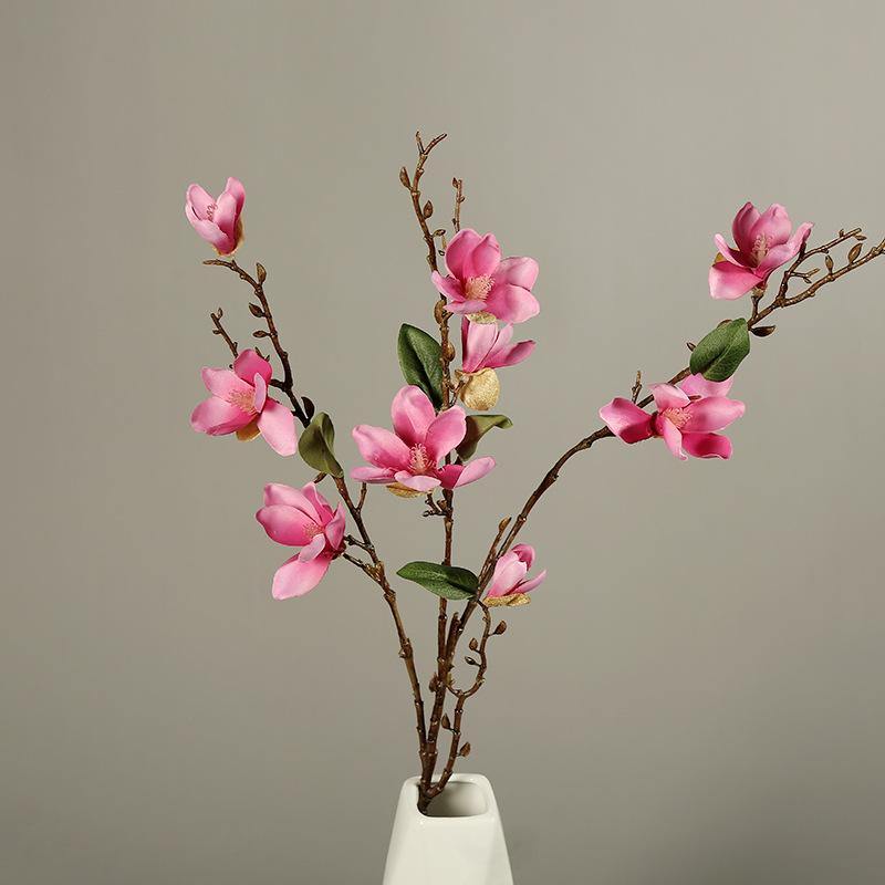 Artificial Magnolia Bouquet Fake Flower For Wedding Home Decoration - CHALIER