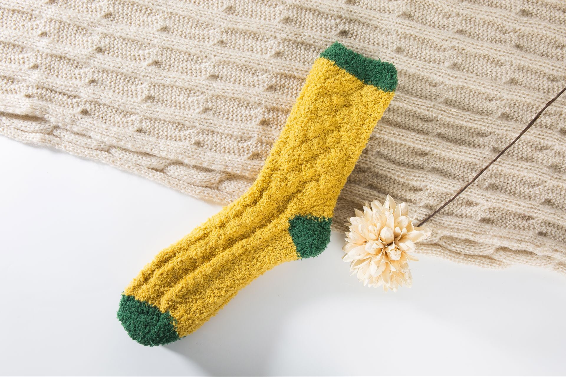 Womens Winter Warm Fuzzy Slipper Socks Set 6 Pairs New Year