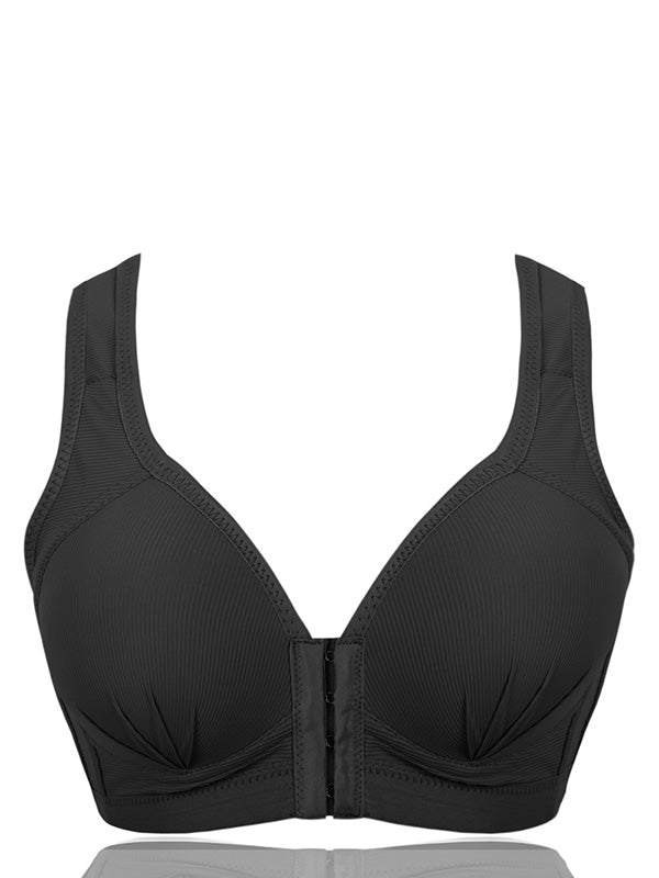 Plus Size Sexy Push Up Front Closure Bra Cotton Super Comfort