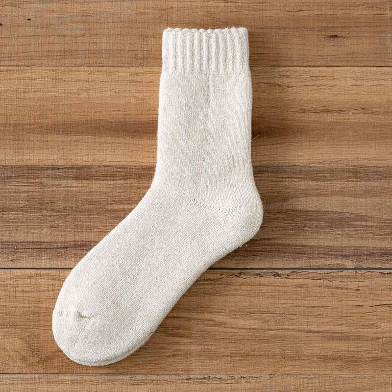 Mens Winter Cozy Wool Crew Socks Super Warm Athletic Outdoor Thick Socks Set 6 Pairs - CHALIER