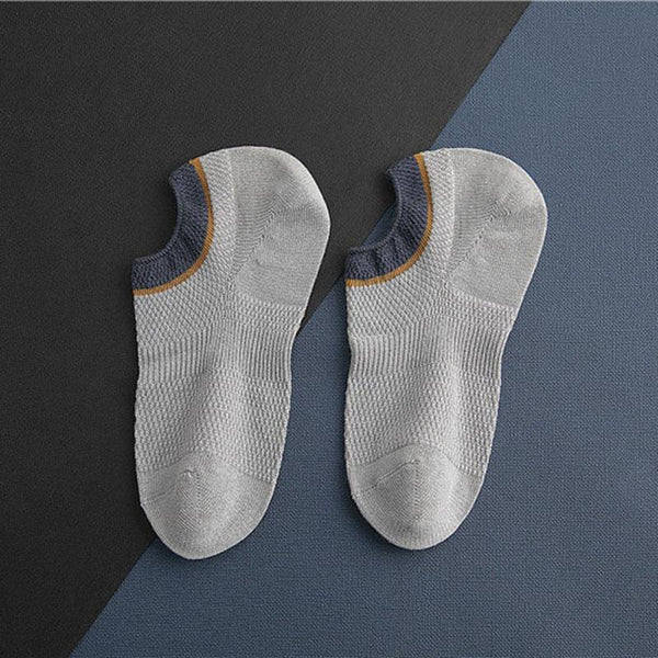 Chalier Men Casual Socks Breathable Assorted Colors Grey 1 Pair - CHALIER