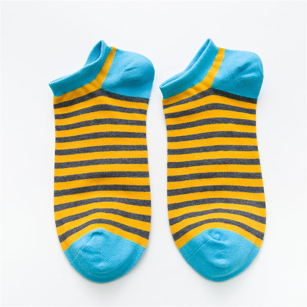 Chalier Mens Casual Ankle Street Hip-hop Strip Socks