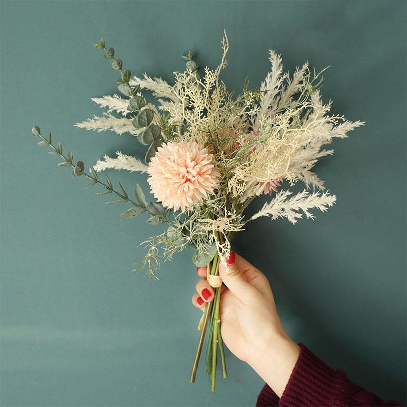 Artificial Flowers Fake Hand-Held Bouquets Home Decor Plants Artistic Bedroom Design - CHALIER