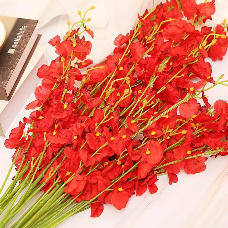 Artificial Phalaenopsis Bouquet Artificial Flower For Home Office Decoration Set 10 Branches - CHALIER