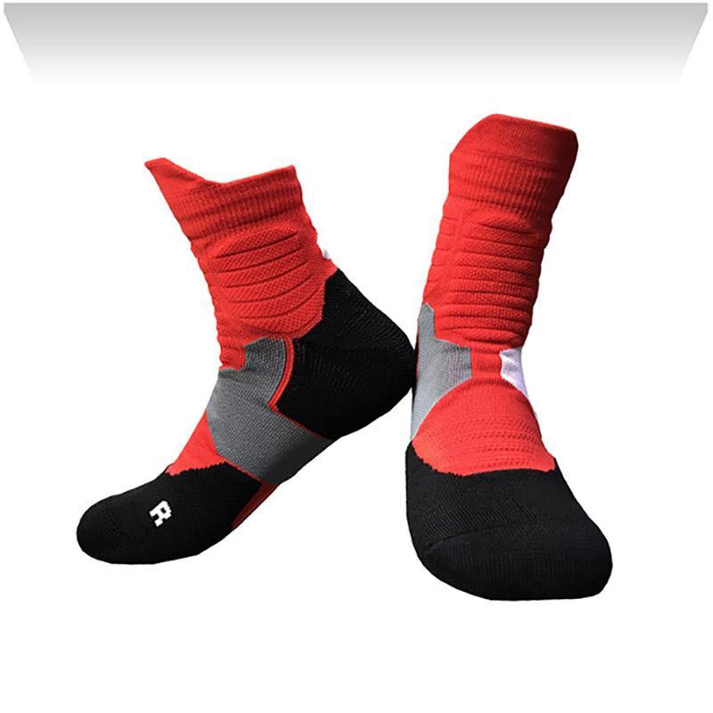Basketball Socks For Men and Women Medium Height Professional Sports Non-slip Deodorant Thick Socks - CHALIER