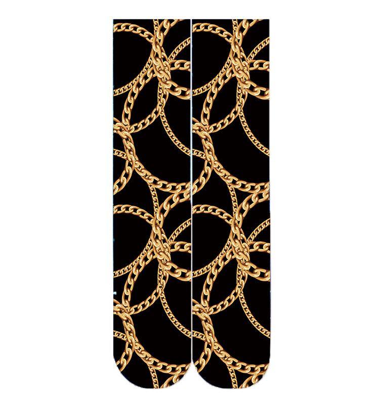 Women's Fashion Funny Crazy Food 3D Print Novelty Cute Casual Crew Tube Socks - CHALIER