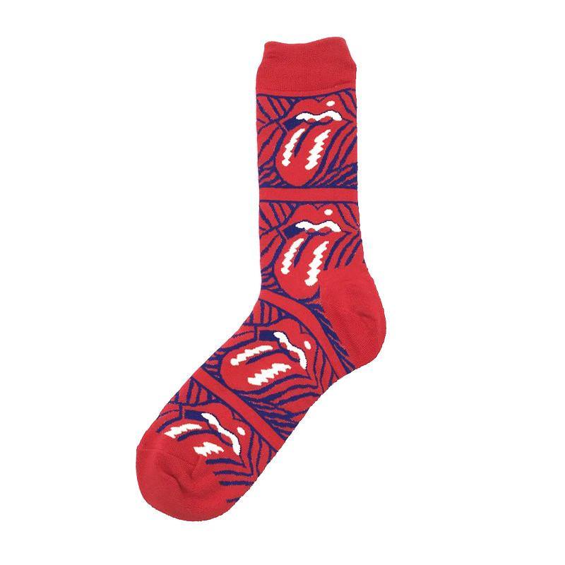 Womens & Mens Crew Happy Fun Socks Unisex  Abstract Socks Set 5 Pairs - CHALIER