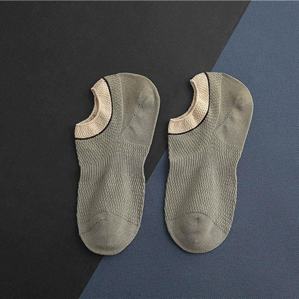 Chalier Men Casual Breathable Socks Assorted Colors Green 1 Pair - CHALIER