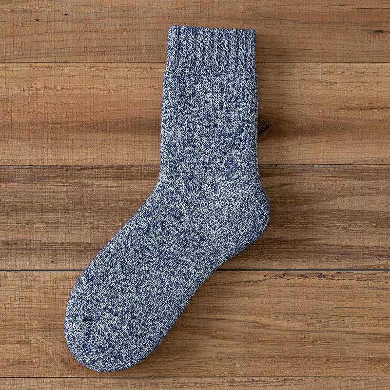 Mens Winter Cozy Wool Crew Socks Super Warm Athletic Outdoor Thick Socks Set 6 Pairs - CHALIER