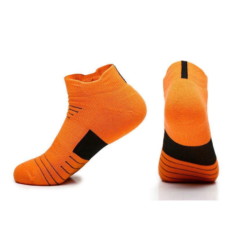 Mens Marathon Socks Set Short Athletic Ankle Non-slip Running Basketball Socks 5 Pairs - CHALIER