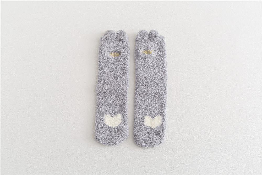 Womens Winter Soft Slipper Cozy Fluffy Socks Fuzzy Love Cute Animals Socks Set Gifts - CHALIER