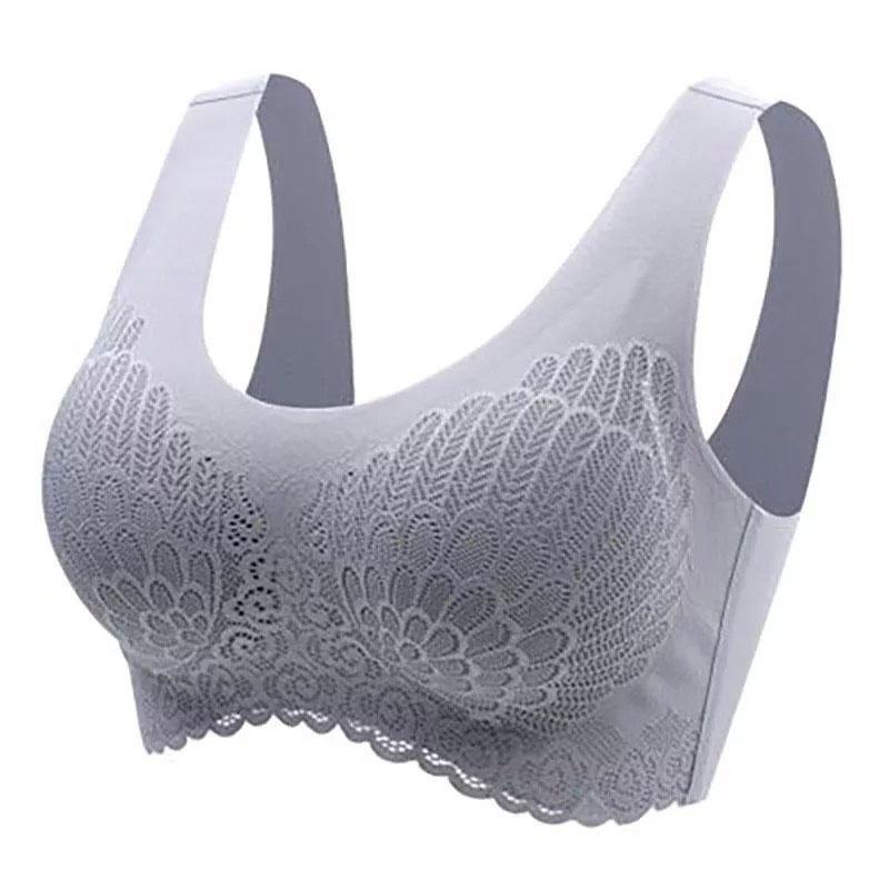 Womens Bralette Plus Size 5D Wireless Contour Comfy Daily Seamless Push up Bras - CHALIER