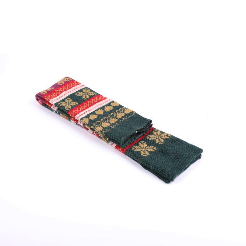 Womens Winter Wool Vintage Socks Thigh High Socks Legs Warmer - CHALIER