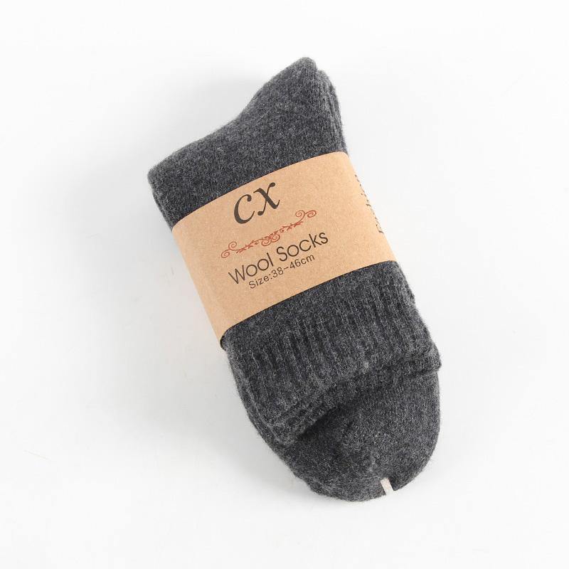 Mens Winter Crew Wool Warm Thickened Socks 6 Pairs - CHALIER