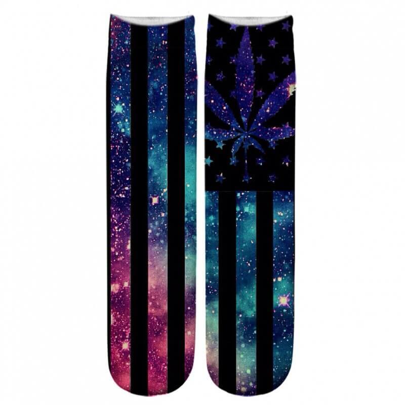 Men Novelty Fashion Design 3D Printed Summer High Quality Unisex Hip Hop Elastic Cotton Socks - CHALIER