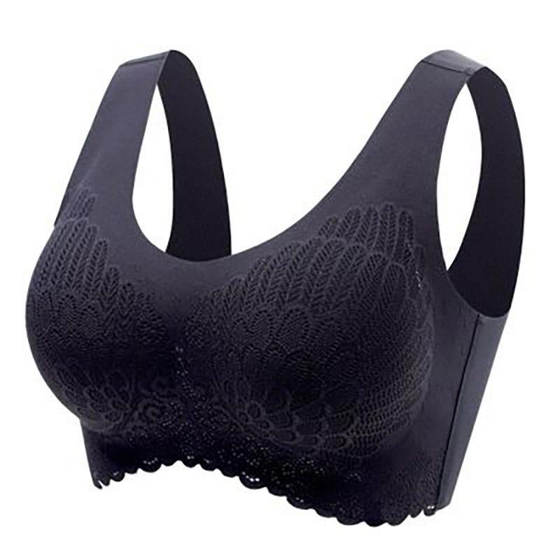 Womens Bralette Plus Size 5D Wireless Contour Comfy Daily Seamless Push up Bras - CHALIER