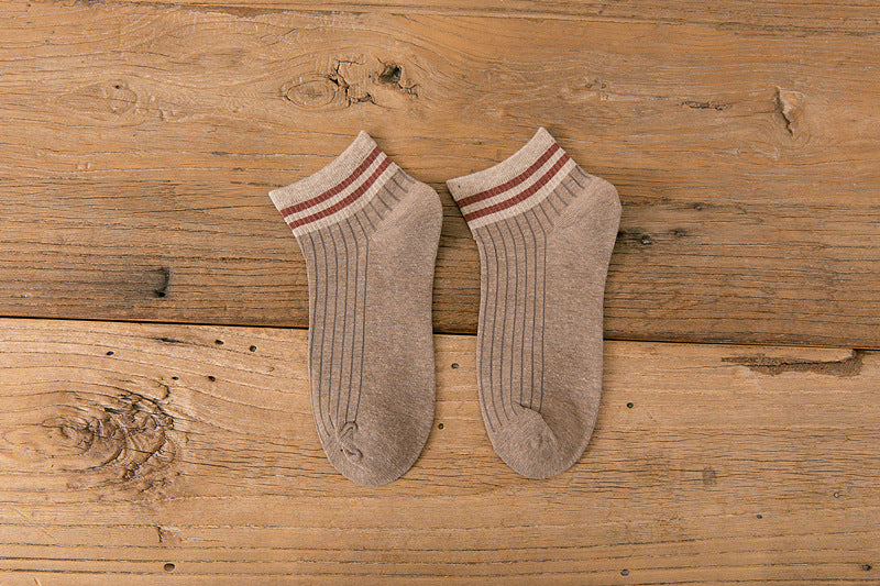 Womens Cartoon Cute Short Socks Set Socks Set 8 Pairs Stripes