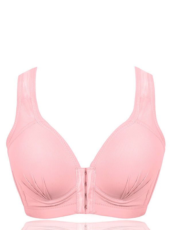 Plus Size Sexy Push Up Front Closure Bra Cotton Super Comfort