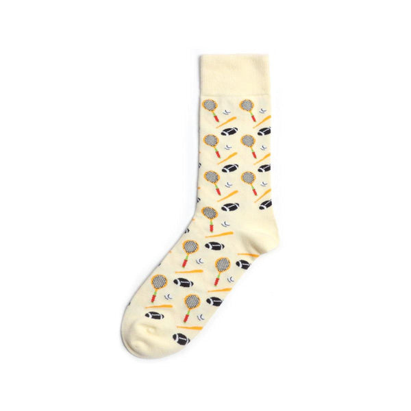 Chalier Mens Casual Tennis Sports Crew Cotton Socks - CHALIER