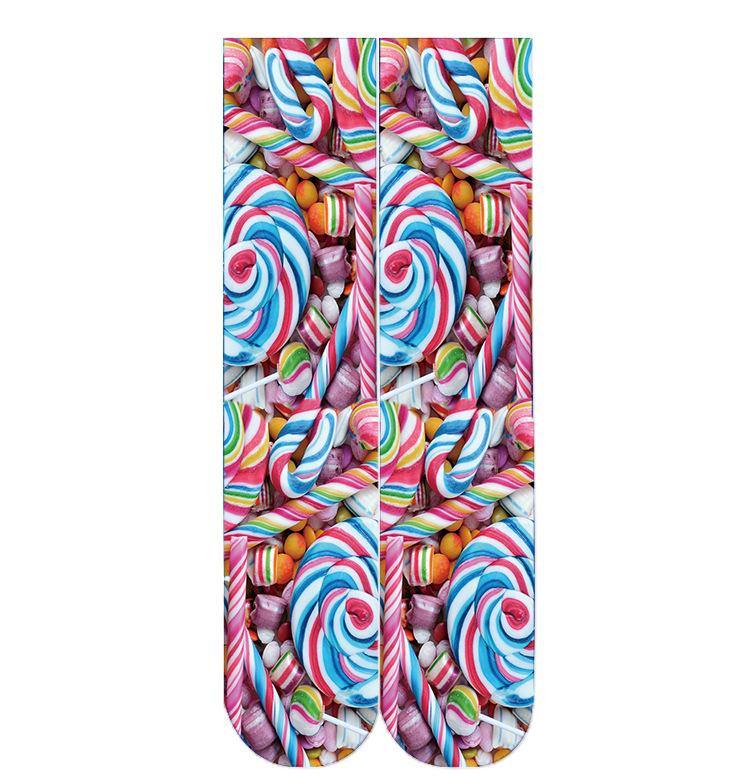 Women's Fashion Funny Crazy Food 3D Print Novelty Cute Casual Crew Tube Socks - CHALIER