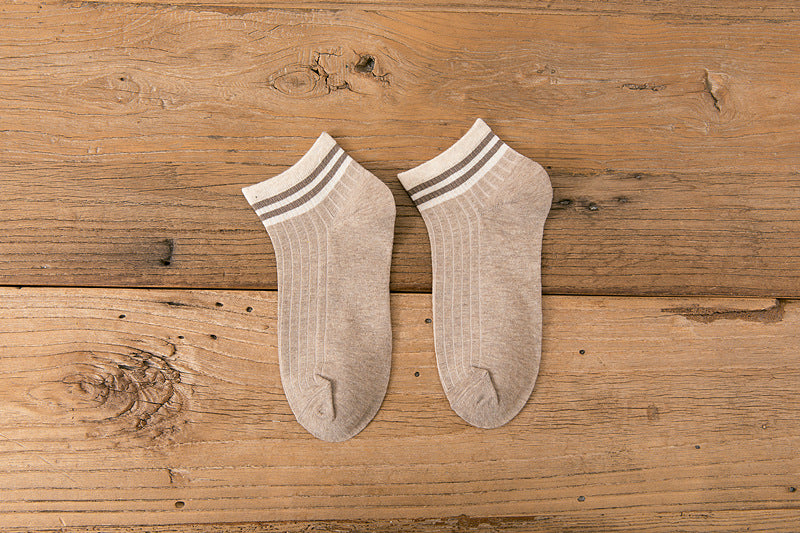 Womens Cartoon Cute Short Socks Set Socks Set 8 Pairs Stripes