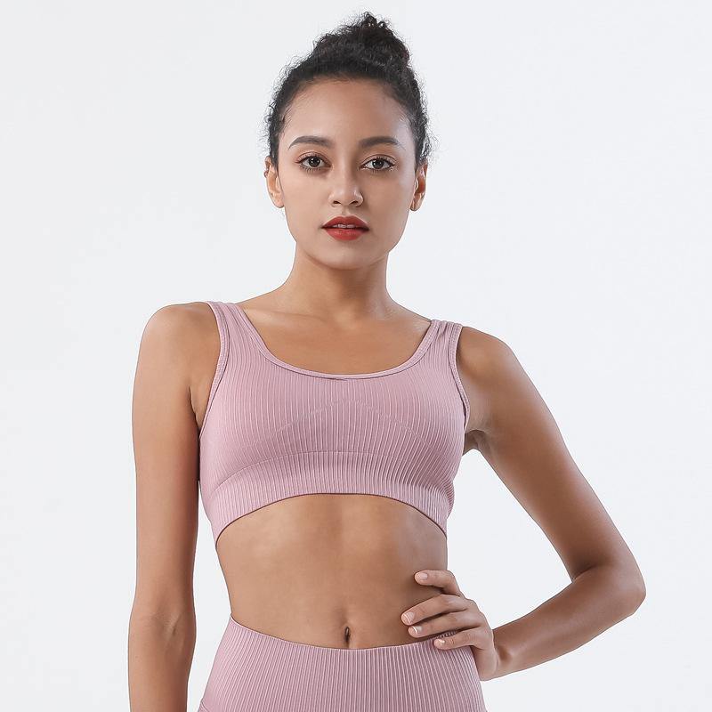 Sports Bra For Women Medium Support Activewear Nylon Quick-drying Tops&Pants&Suit Yoga Workout Fitness - CHALIER