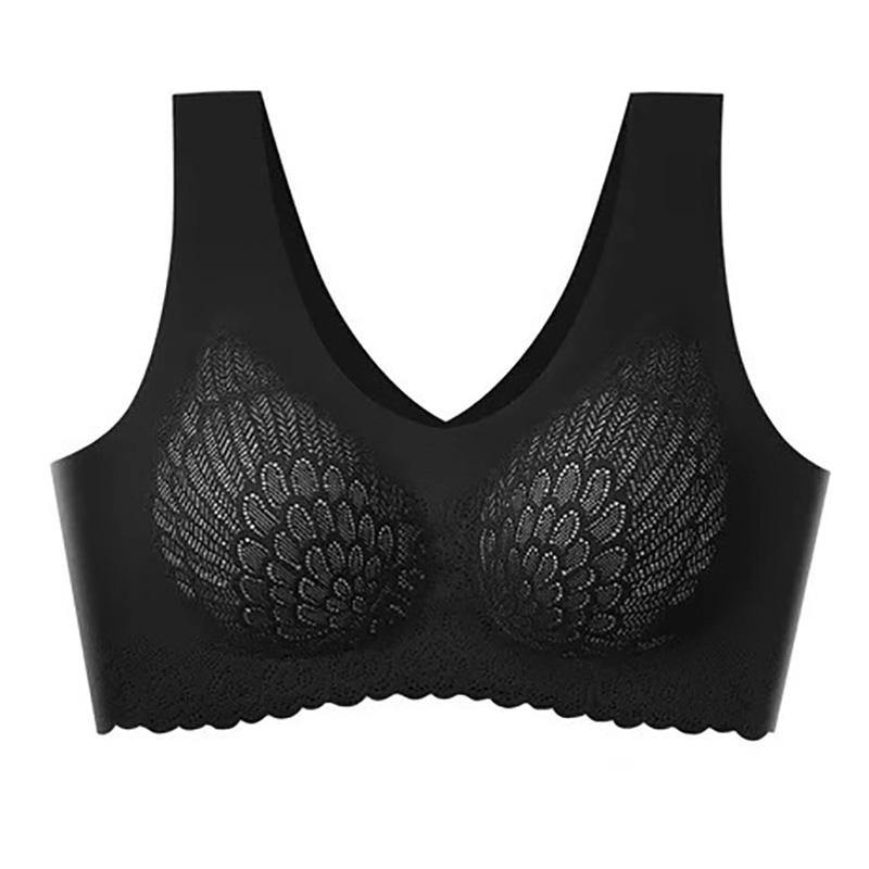 Womens Bralette Plus Size 5D Wireless Contour Comfy Daily Seamless Push up Bras - CHALIER