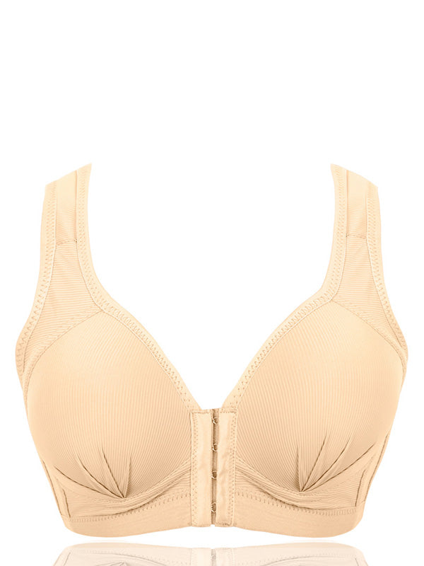 Plus Size Sexy Push Up Front Closure Bra Cotton Super Comfort