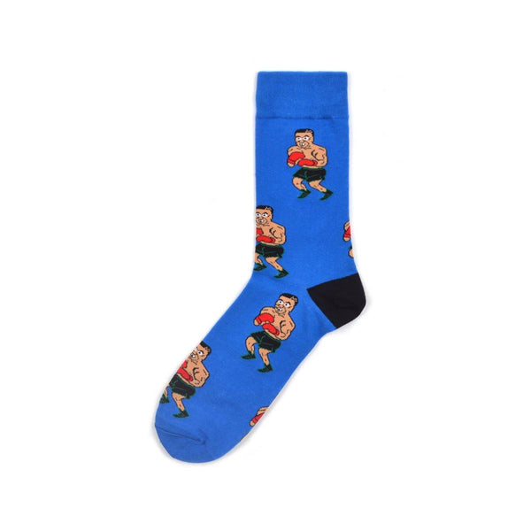 Chalier Mens Casual Boxing Sports Crew Cotton Socks - CHALIER
